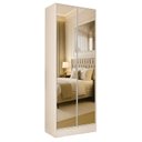 Ver imagem 5 de Estante Home para Tv 70 Polegadas 180cmx180cm Ripado com Led e Armário 2 Portas Espelhado Rio