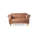 Ver imagem 5 de Sofá Chesterfield 2 Lugares Couro Sintético Duque