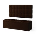 Ver imagem 2 de Kit Painel Rana 140 e Calçadeira Alpha Veludo Aradecor