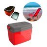 Caixa Térmica Cooler com Alça Capacidade 15 Litros Vermelha - 8