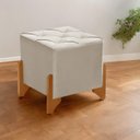 Ver imagem 3 de Puff Banqueta Kansas Quadrado em Veludo Desenho Sofisticado