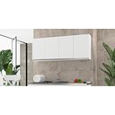 Ver imagem 2 de Armário Aéreo 4 Portas Nathan 160cm Branco