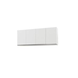 Armário Aéreo 4 Portas Nathan 160cm Branco - 1