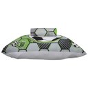Ver imagem 4 de Jogo de Cama Kazzavip Solteiro Malha Mista 70% Algodão e 30% Poliéster Joy Soccer 2 Peças Verde