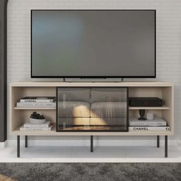 Rack para TV até 55 Polegadas Industrial 136cm em BP Porta Reflecta Multiverso - 2