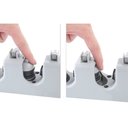 Ver imagem 4 de Suporte de Vassoura Multiuso Encaixe Gancho Rodo Pano Toalha Limpeza Utensilio Organizaçao Lavanderi