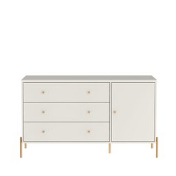 Cômoda 3 Gavetas 1 Porta Jasper Branco 135cm - 3