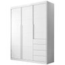 Guarda Roupa Branco 3 Portas e 4 Gavetas Pérola - Phoenix Baby - 5