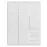 Guarda Roupa Branco 3 Portas e 4 Gavetas Pérola - Phoenix Baby - 2