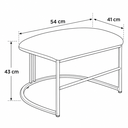 Ver imagem 5 de Puff Poltrona Lua Estofada Base Metal Dourada Luxo Boucle Bege
