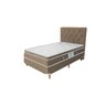 Cama Box Colchão Magnético Solteiro com Infra e Anti Gemes com Cabeceira - Slim:bege - 1