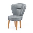Ver imagem 2 de Cadeira Estofada para Mesa de Jantar Recepção Camarim Ergonômica Pés de Madeira Resistente