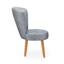 Ver imagem 6 de Cadeira Estofada para Mesa de Jantar Recepção Camarim Ergonômica Pés de Madeira Resistente