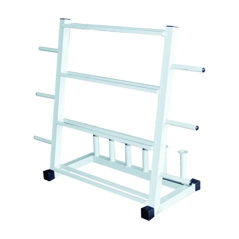 Suporte Expositor 3 em 1 Anilhas, Halteres e Barras Academia