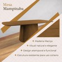 Ver imagem 4 de Mesa de Jantar Mampituba Orgânica Curva Madeira Maciça Mel