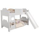 Ver imagem 2 de Beliche Solteiro com Escorregador Escada Branco - Valentina