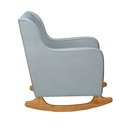 Ver imagem 4 de Poltrona de Amamentação Aquila Balanço com Puff Bouclê Azul Bebê