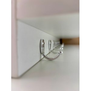 Organizador de Parede para Chaves em Mdf – com Prateleira Decorativa 60cm