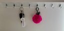 Ver imagem 2 de Organizador de Parede para Chaves em Mdf – com Prateleira Decorativa 60cm