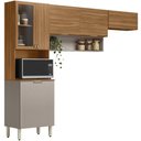 Ver imagem 1 de Cozinha Modulada 3 Pecas 250 Cm Mdp Alba Amendola Nude Prime Demobile