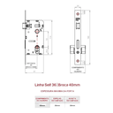 Ver imagem 2 de Fechadura Residencial Bella 36 Externa 732e12450cr - 3f Ferragens