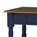 Ver imagem 2 de Aparador para Sala em Madeira Maciça 1 Gaveta e Prateleira 634p Linz Móveis - Azul Petróleo/imbuia