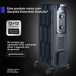 Aquecedor Elétrico a Óleo EOS Comfort Heat EAQ02O 1500W Preto 110V - 4