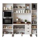 Ver imagem 6 de Cozinha Modulada Completa Americana com Torre Forno e Micro e Paneleiro com Tampo