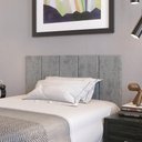 Ver imagem 1 de Cabeceira Modulada Estofada Adesiva Decorativa Solteiro 100cm - Cinza