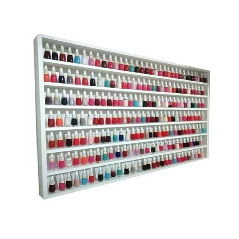 Organizador de Esmaltes - Nicho Expositor - 7 Prateleiras - em Mdf 90x100x7
