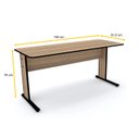 Ver imagem 2 de MESA P/ ESCRITÓRIO 152X61 PANDIN MAXXI - NATURALLE/PRETO MX150