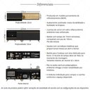 Ver imagem 3 de Armário de Cozinha Modulada Compacta 225cm com Balcão para Cooktop Veneza Multimóveis MP2265