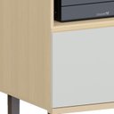 Ver mais imagens de Paneleiro Cozinha Torre Quente Ripado Pierre Carvalho/cinza L01 - Mpozenato