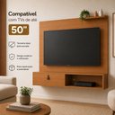 Ver imagem 3 de Painel TV Califórnia 50 Polegadas Puxador Couro Freijó