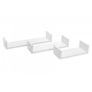 Prateleira MDF 30/40/50 x 15 cm Kit 3 Peças Eví Decor