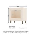 Ver imagem 2 de Balcão Forno Embutir Connect Off White - Móveis Henn