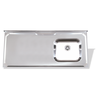 Pia de Inox 1,40 X 0,53 Lisa com Cuba Deslocada para Direita - 1