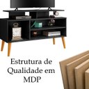 Ver imagem 6 de Rack Bancada para Tv de até 42" 2 Prateleiras Lynne Preto/canela