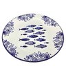 Jogo Prato Raso Jantar 4 Pessoas 4pçs Peixe Praia Mar 26cm - 2