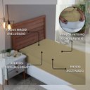 Ver imagem 4 de Lençol Cama Solteiro 100% Algodão com Elástico Percal 300 Fios Hotel Pousada:avela
