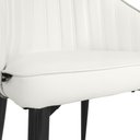 Ver mais imagens de Kit 6 Cadeiras de Jantar Estofada Design La Martina - Branca