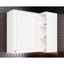 Ver imagem 1 de Armário Aéreo Cozinha Modulado Canto Reto Americana 1 Porta Branco - Henn