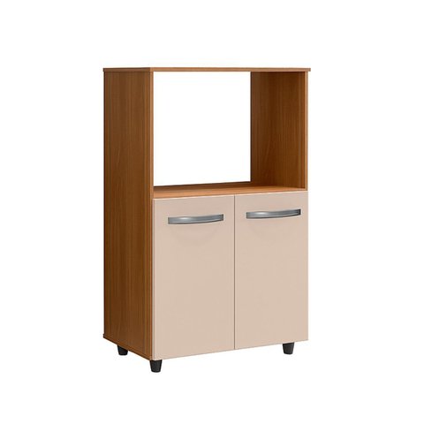 Balcão Multiuso para Cozinha Micro-ondas 2 Portas Taiane Savana / Off White