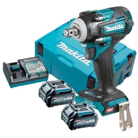 Chave de Impacto Makita 1/2pol 630nm C/2 Bat 40v Max 2.5ah Carregador