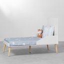 Ver imagem 3 de Kit Quarto Theo com Pés Retrô Natural - Berço + Cômoda 6 Gavetas + Poltrona de Amamentação Lola com