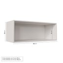 Ver imagem 4 de Armário Aéreo Planejado Porta Basculante 90cm Arizona CabeCasa MadeiraOriginals Azul/Branco