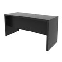 Ver imagem 5 de Mesa Escrivaninha Reversivel Engrossurada 155cm 3 Gavetas Preto - Tecno Mobili