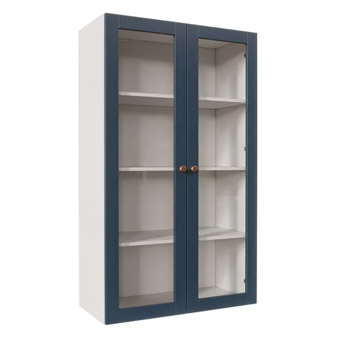 Armário Aéreo 2 Portas 135cm com Porta de Vidro Arizona CabeCasa MadeiraOriginals