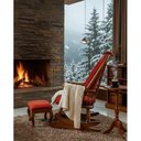 Ver imagem 2 de Cadeira de Balanço com Puff de Descanso 1,18 X 64 X 50 - Madeira Maciça - Móveis de Gramado