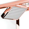 Chuveiro Elétrico Ducha Acqua Duo Rose Gold Branco 127v 5500w Lorenzetti Eletrônico - 4